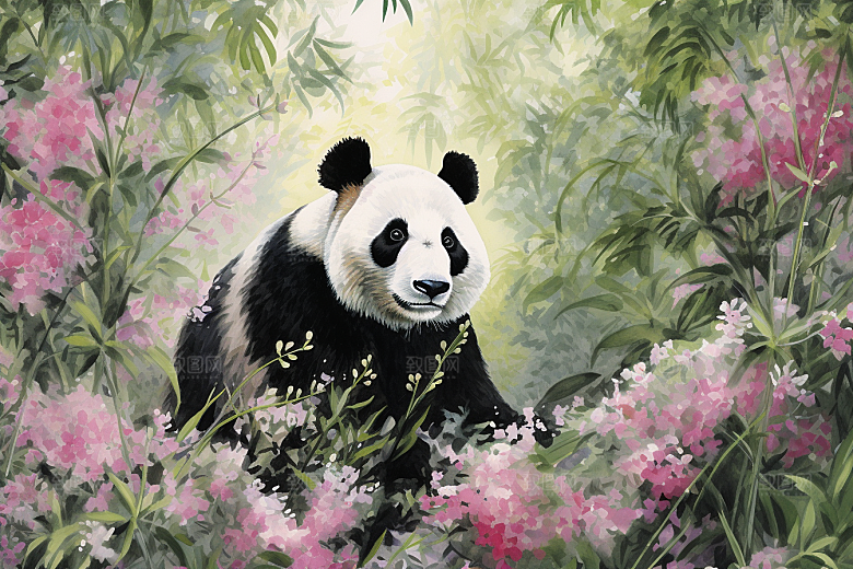 中国风山水自然艺术高清刺绣