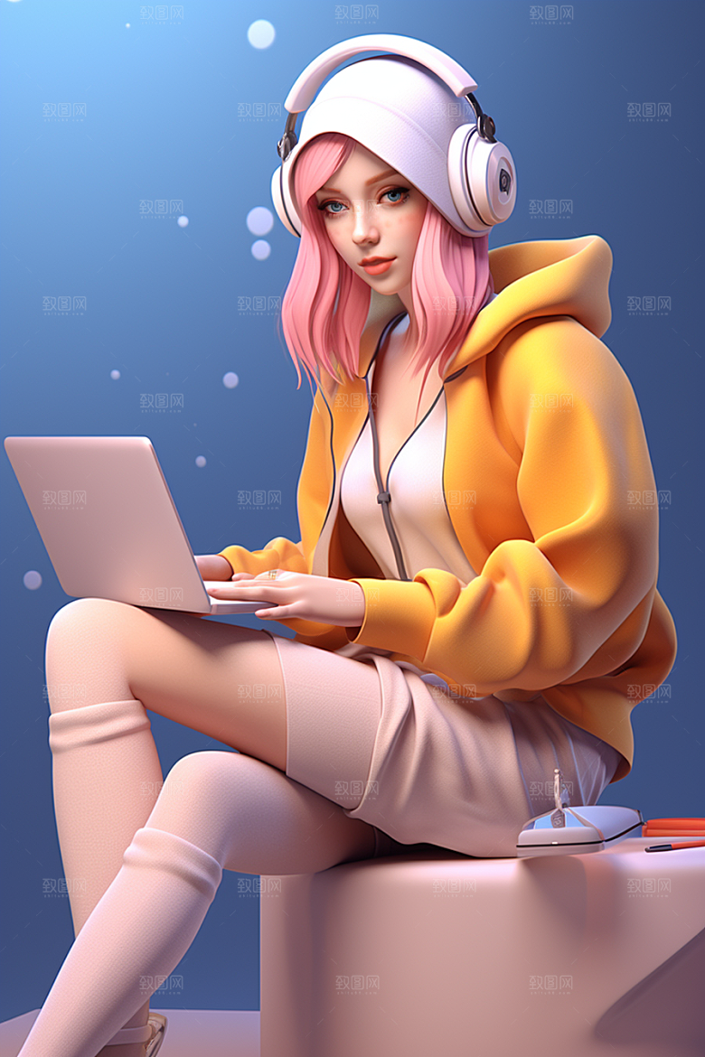 设计师潮流IP模型
