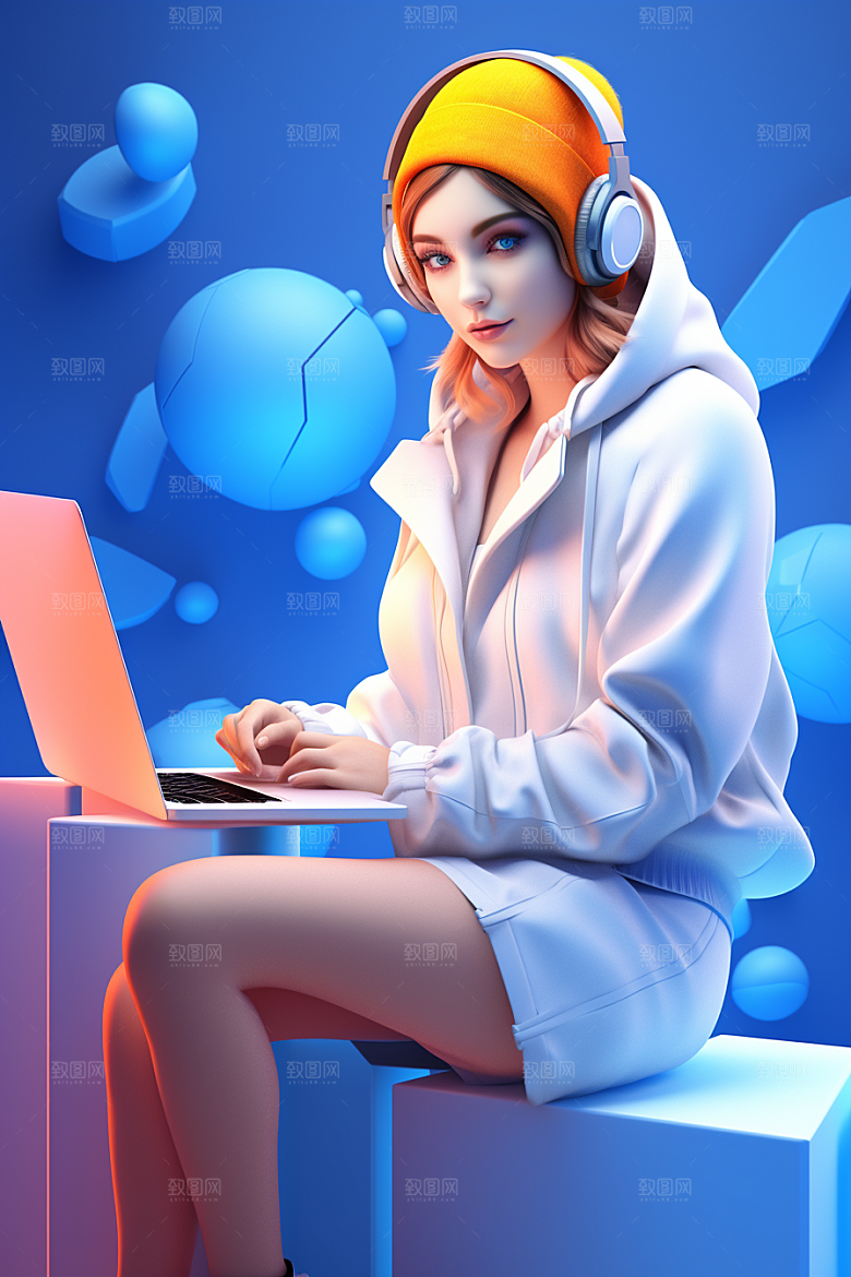 设计师人物3D模型