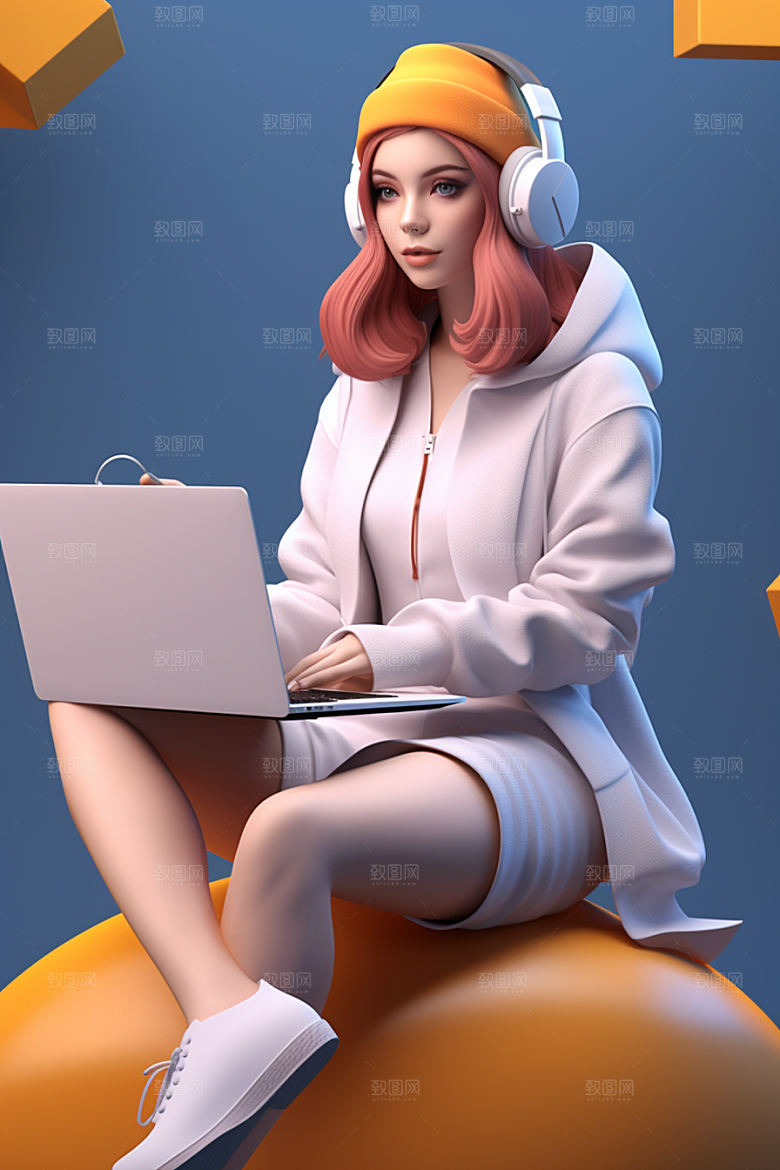 设计师卡通人物模型