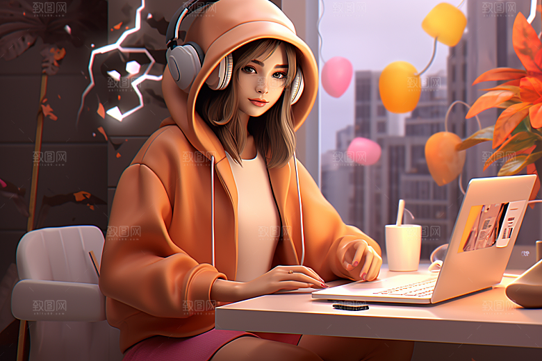 设计师时尚3D模型