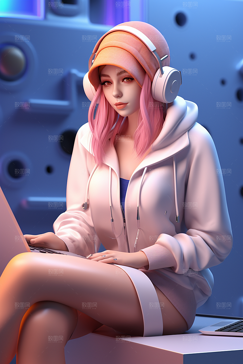 设计师立体形象模型