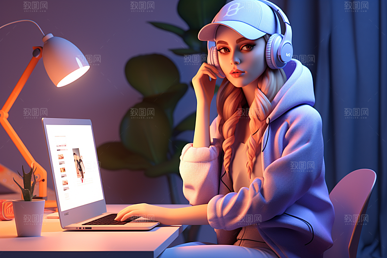 设计师工作IP模型