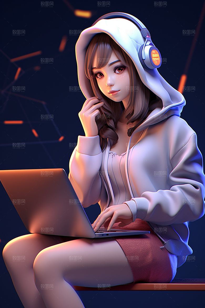 设计师人物创作模型