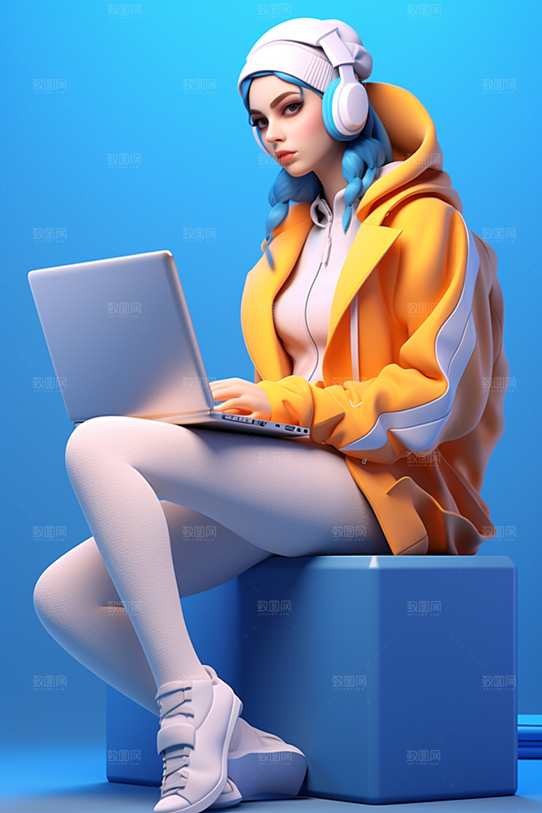 设计师工作形象模型
