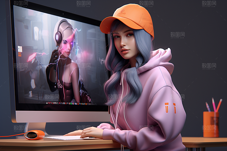 设计师时尚创作模型