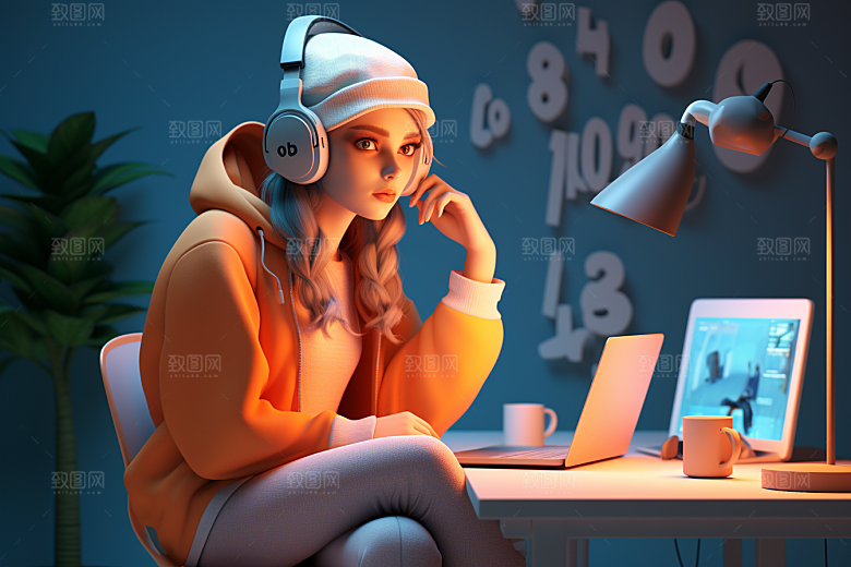 设计师创作3D模型