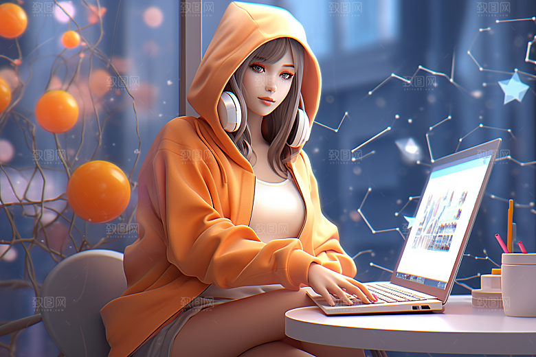设计师3D卡通模型