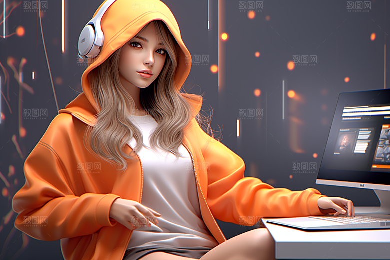 设计师创作潮流模型
