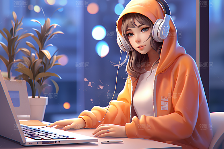 设计师卡通立体模型