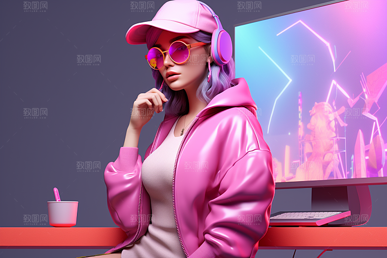 设计师潮流IP模型
