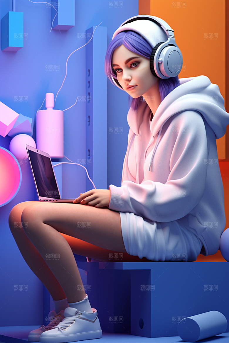 设计师形象3D模型