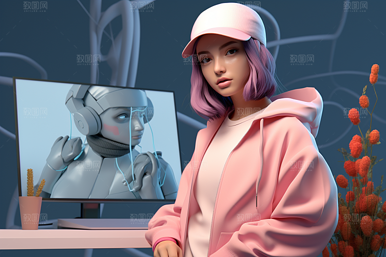 设计师人物潮流模型