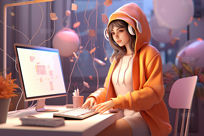 设计师形象立体模型