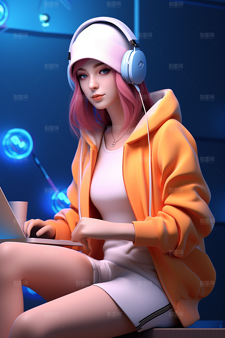 设计师3D卡通模型