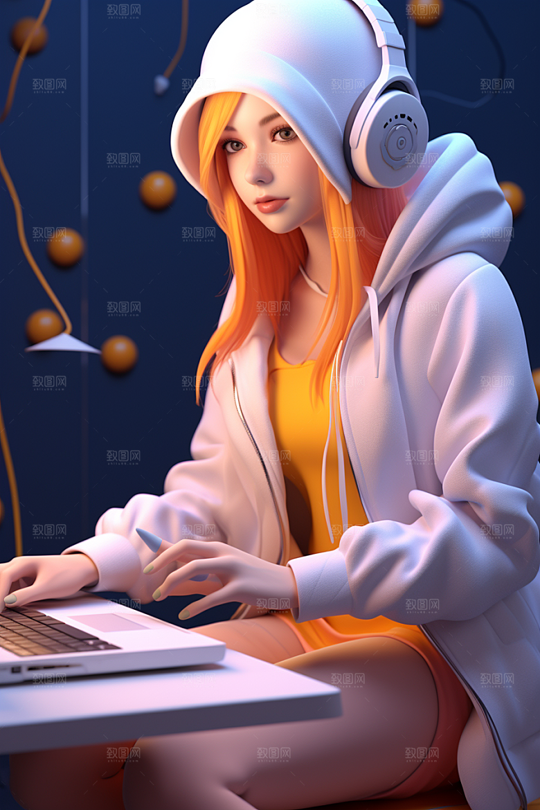 设计师时尚IP模型