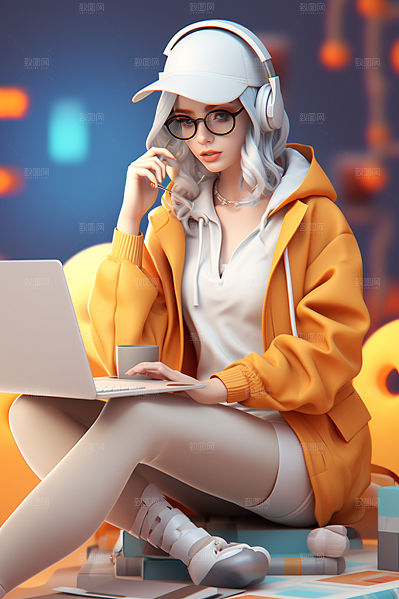 设计师工作IP模型