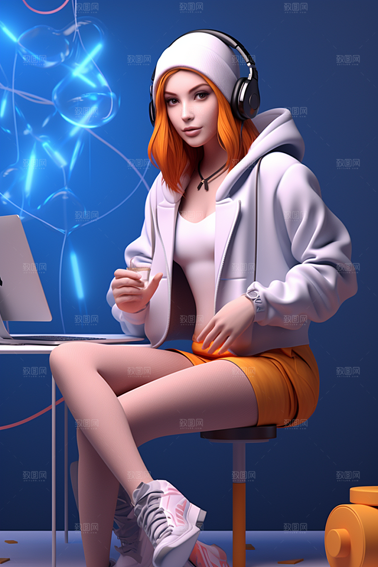 设计师人物创作模型