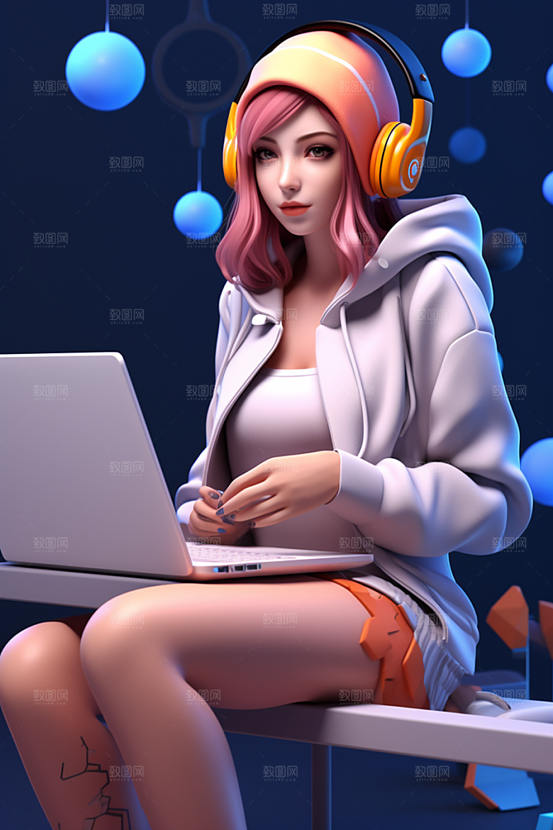 设计师形象潮流模型