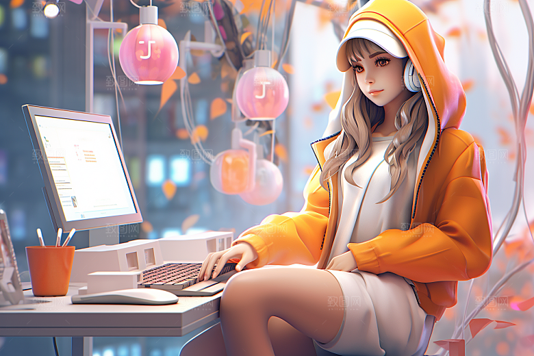 设计师人物时尚模型