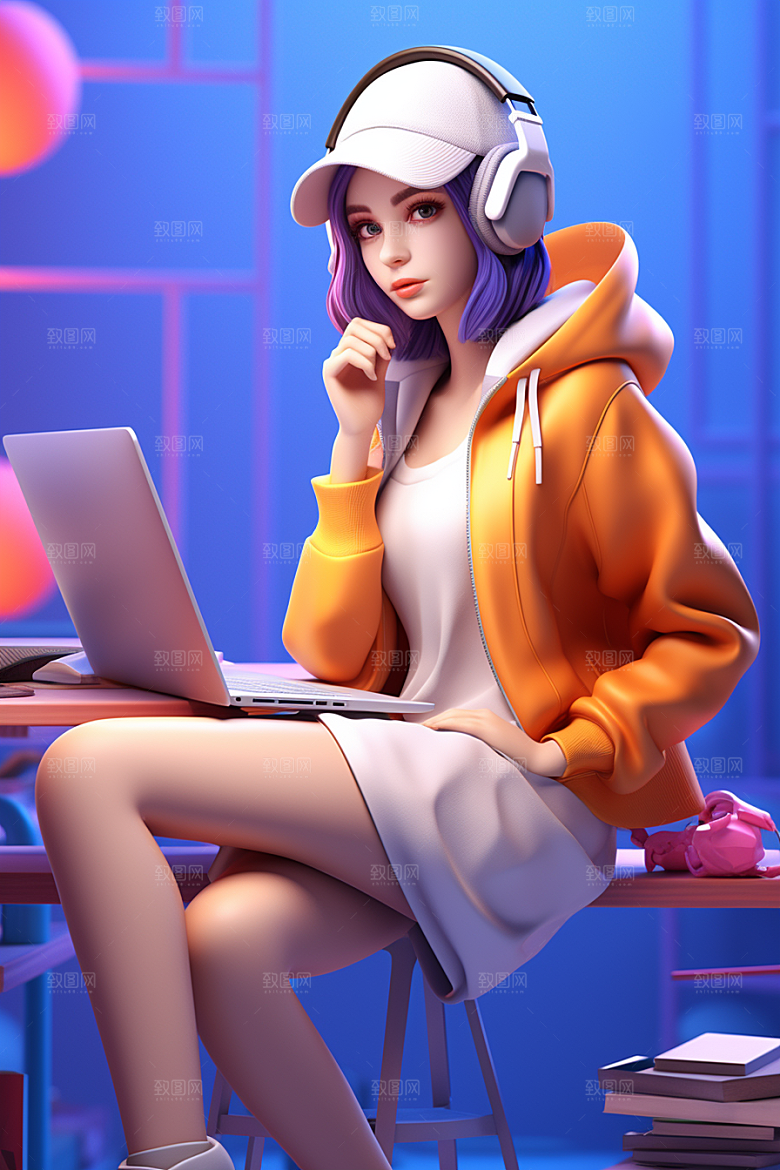 设计师工作形象模型