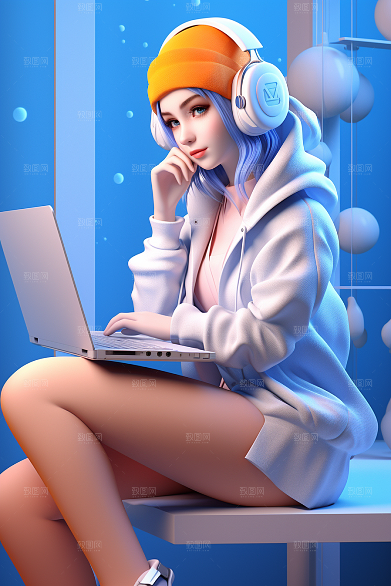 设计师3D卡通模型