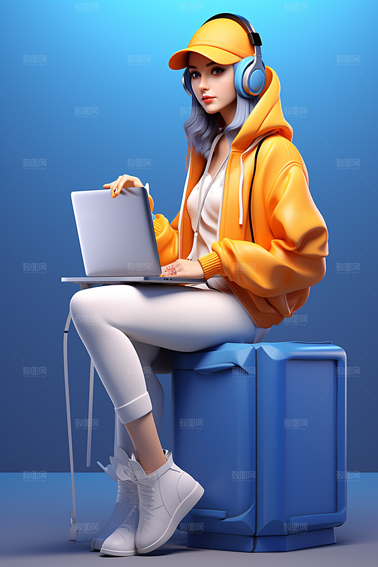 设计师人物IP模型