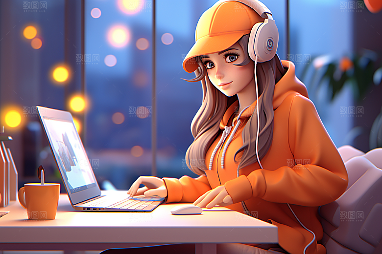 设计师形象IP模型