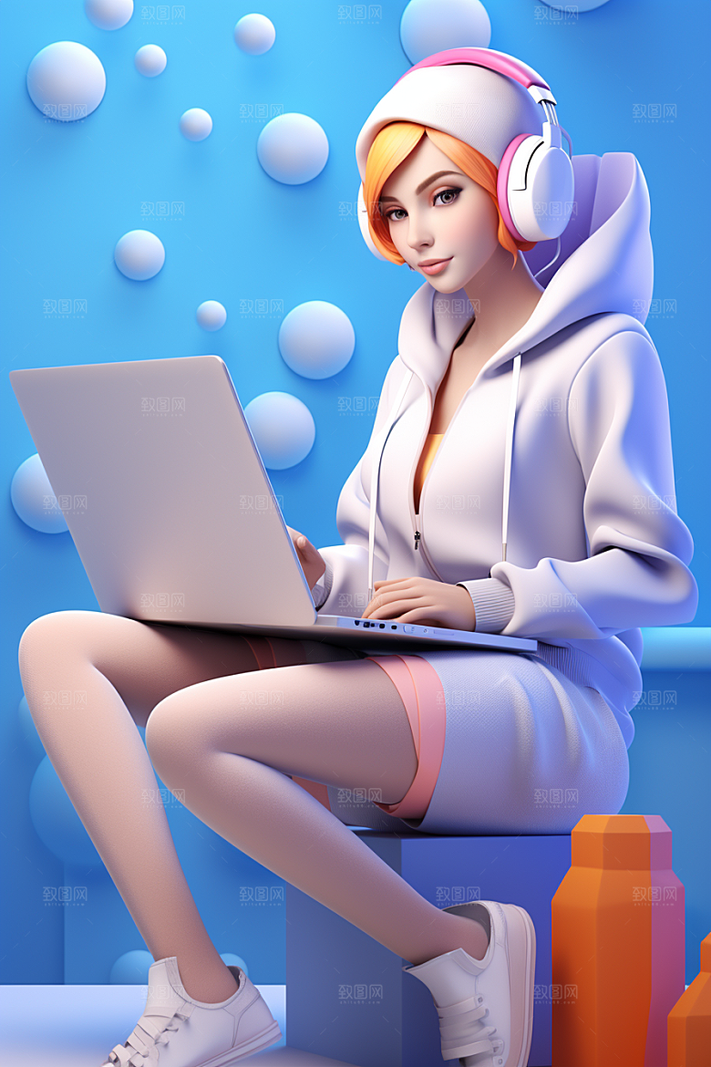 设计师立体3D模型