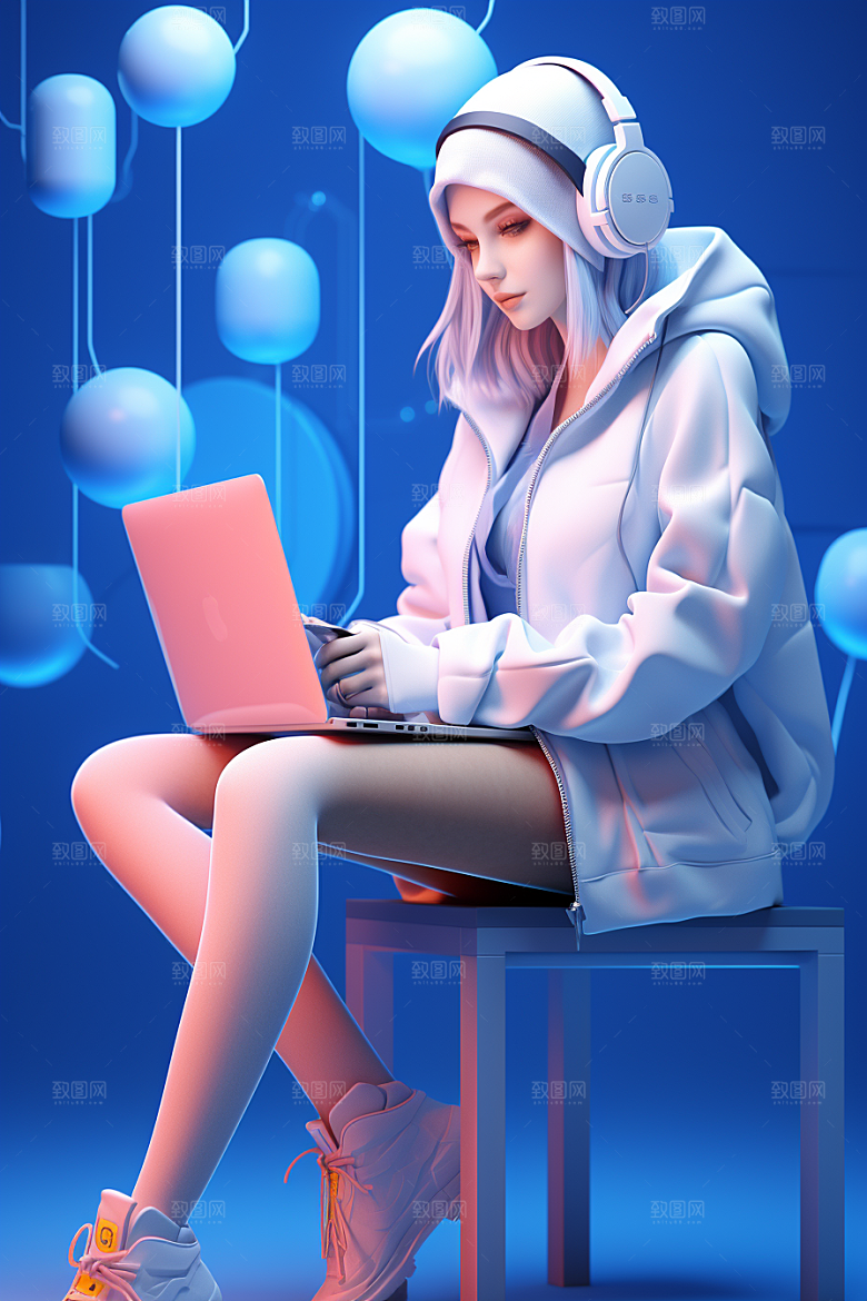设计师创作潮流模型