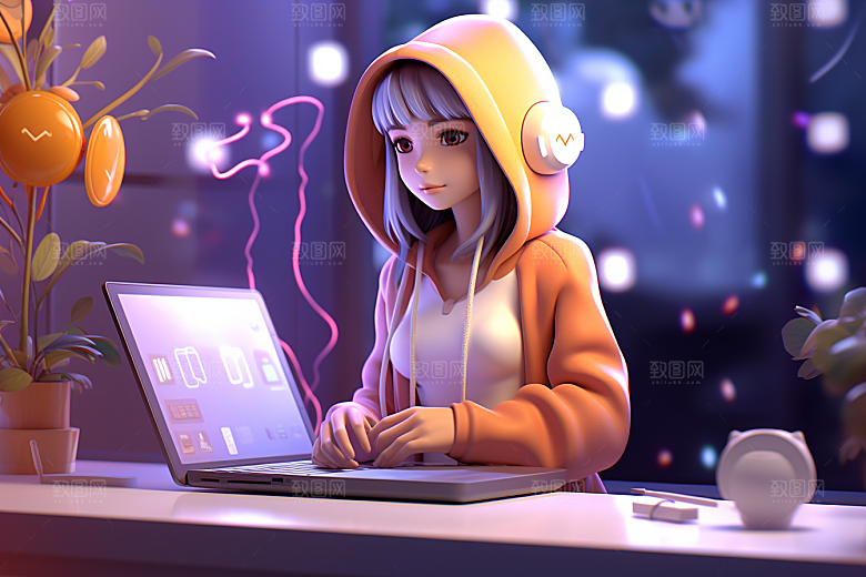 设计师工作时尚模型