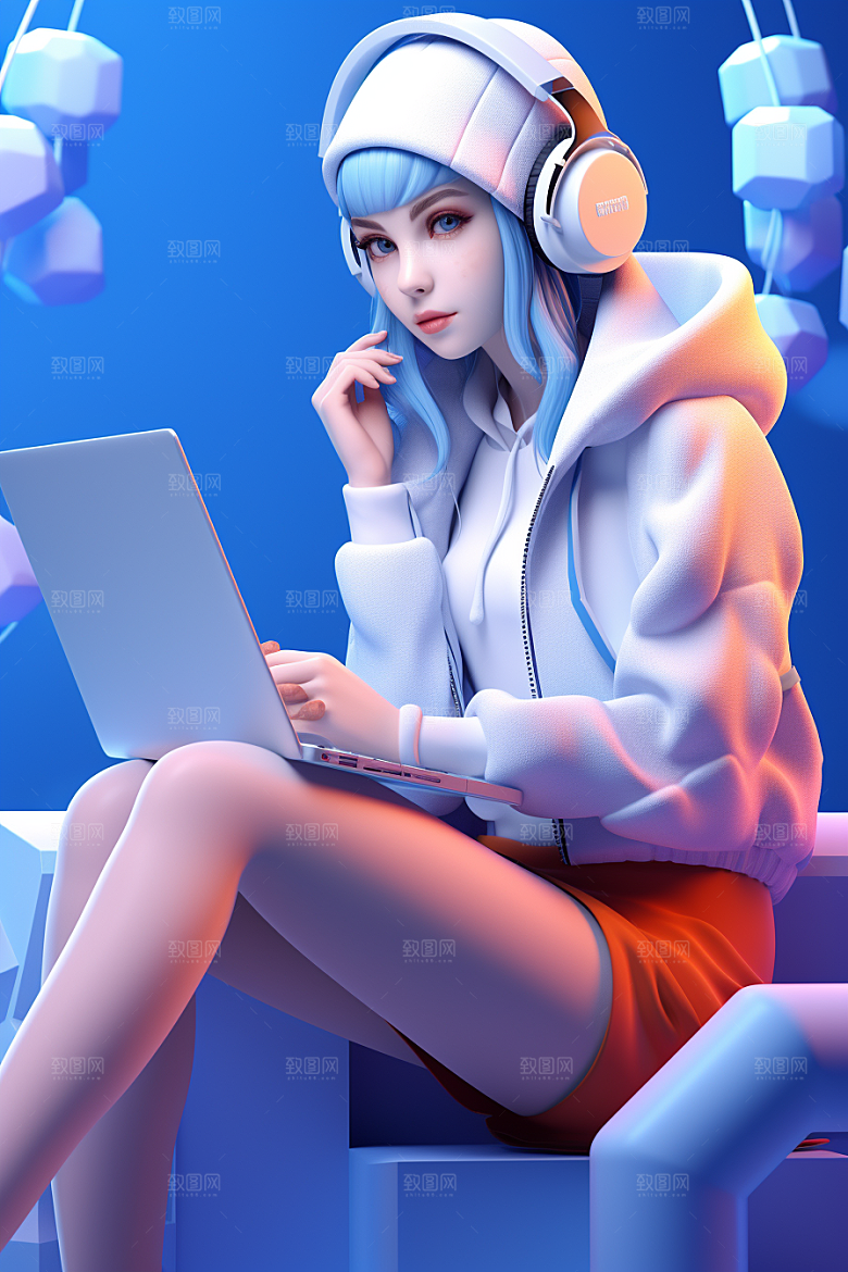 设计师工作形象模型