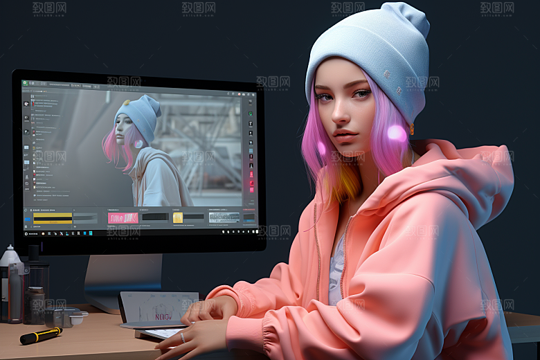 设计师形象创作模型