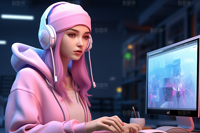 设计师潮流创作模型