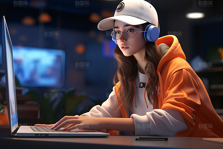 设计师工作IP模型