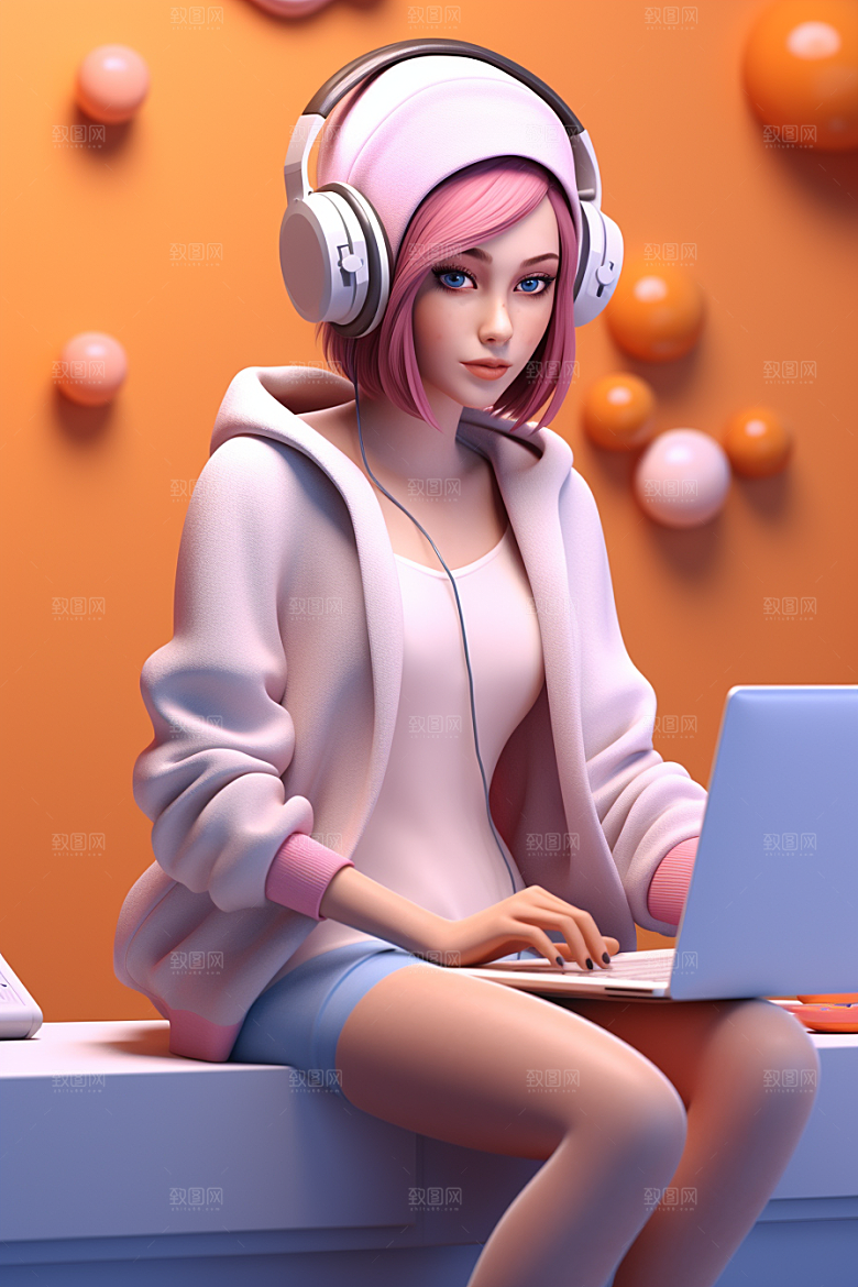 设计师时尚工作模型