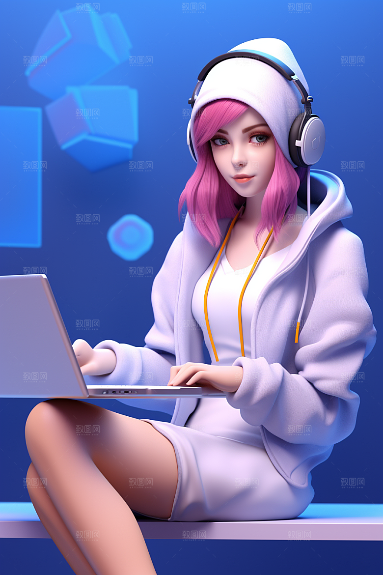 设计师立体工作模型