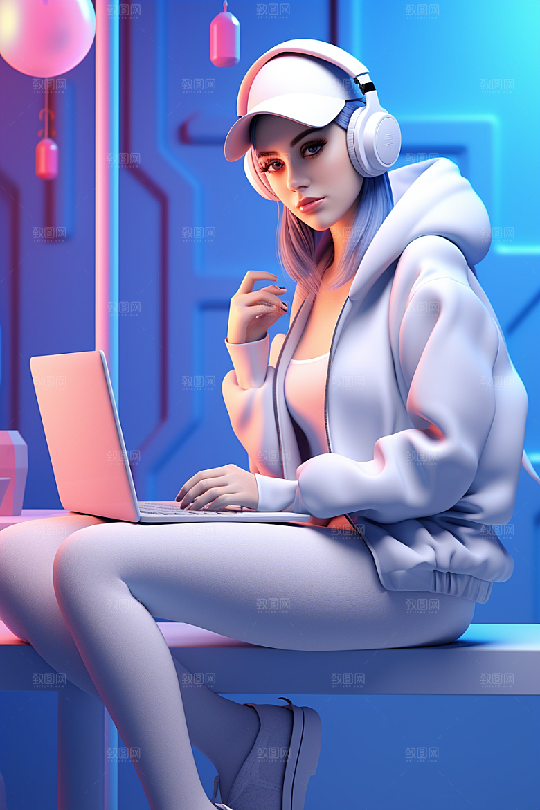 设计师形象3D模型