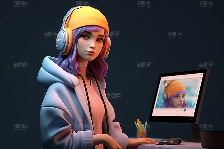 设计师创作工作模型