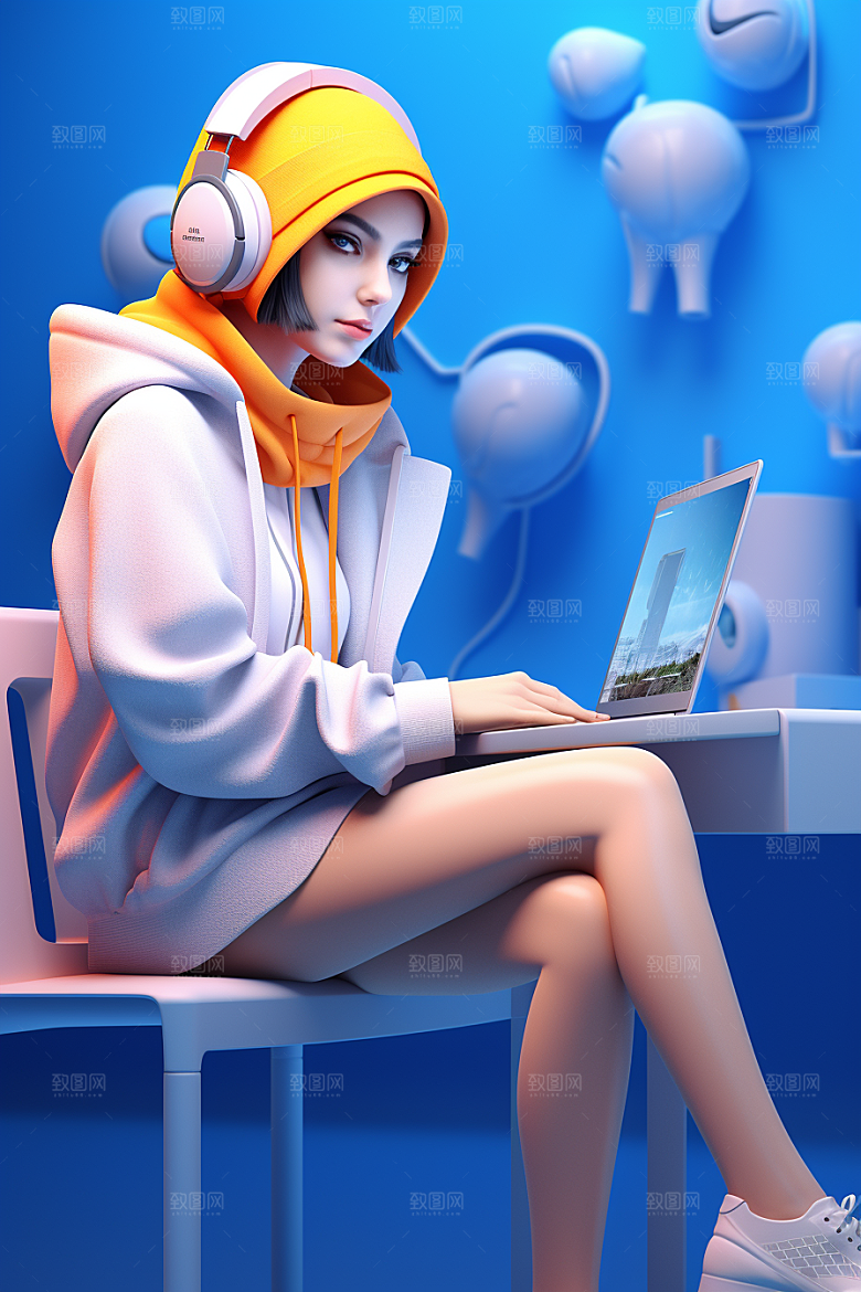 设计师人物创作模型