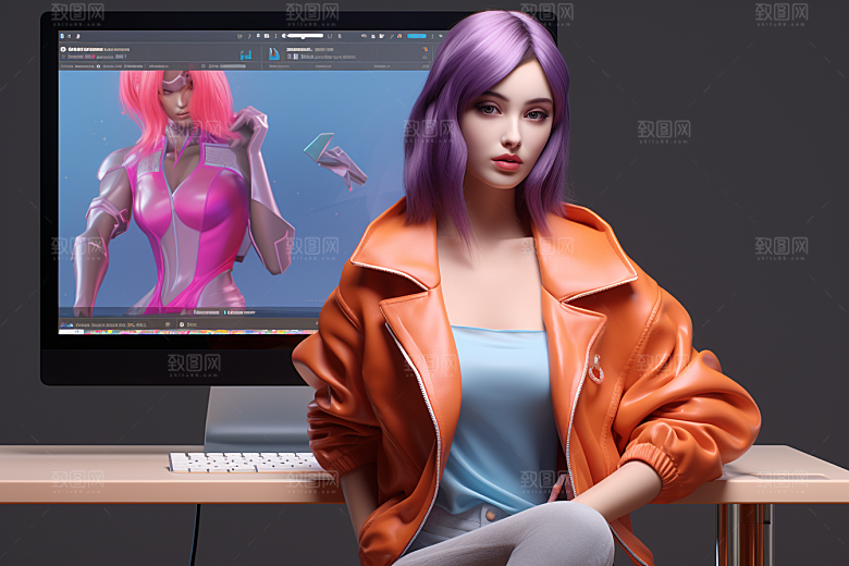 设计师立体IP模型