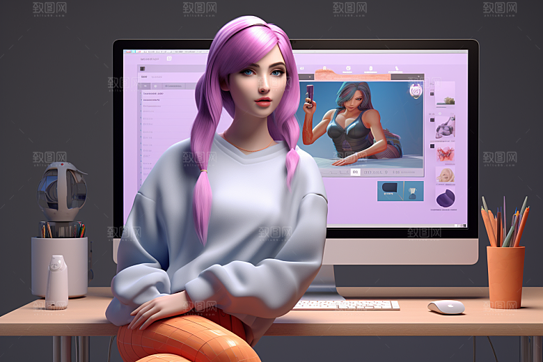 设计师3D时尚模型