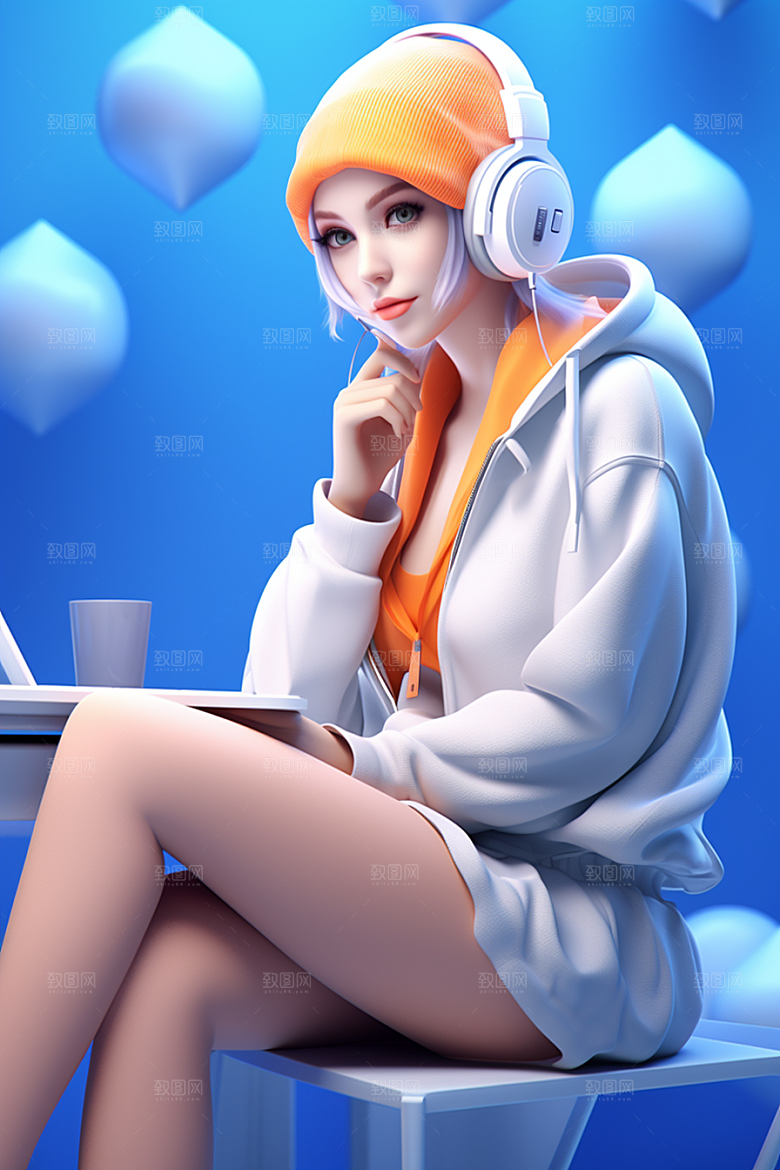 设计师3D立体模型