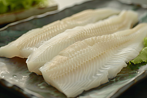 日料生鱼片刺身美食摄影图