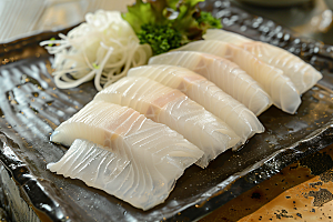 日料生鱼片新鲜刺身摄影图