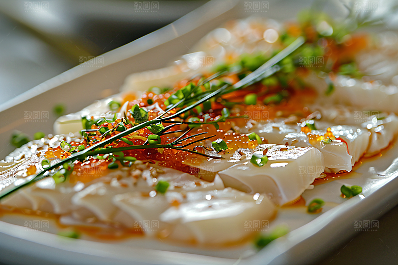 日料生鱼片美味高清摄影图