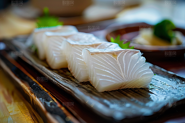 日料生鱼片美食海鲜摄影图