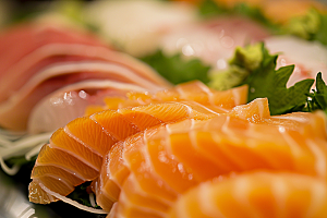 日料生鱼片食材高清摄影图