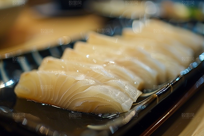 日料生鱼片鱼肉食材摄影图