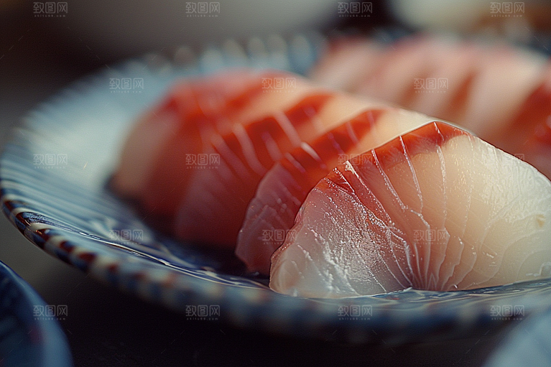 日料生鱼片美味新鲜摄影图